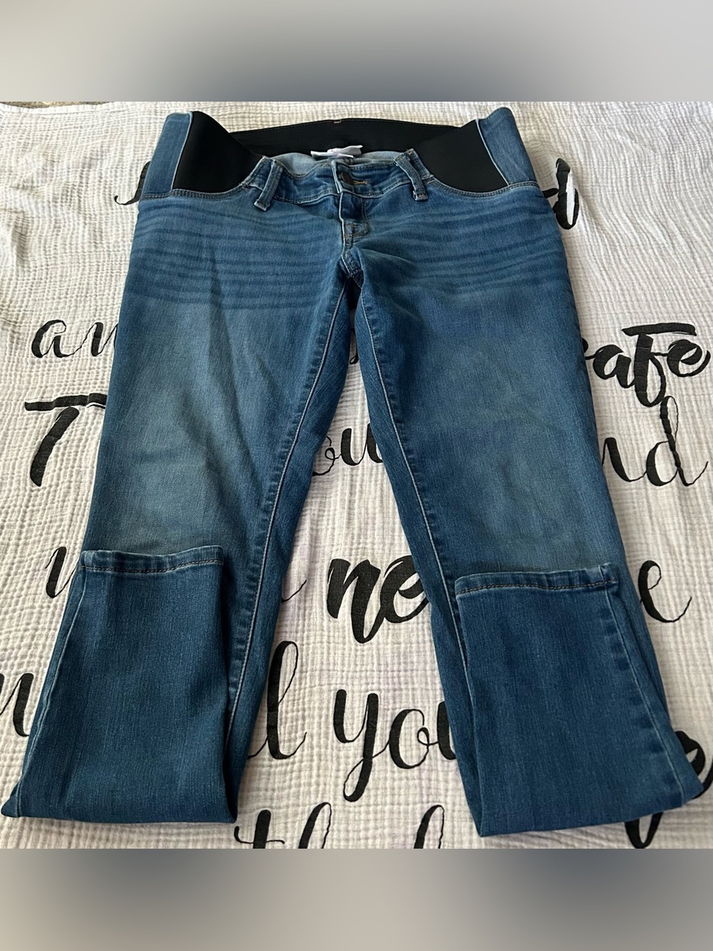Isabel Maternity Dark Wash Blue Stretch Jeggings Size 2/26R